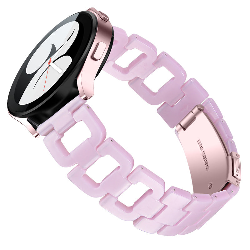 For Samsung Galaxy Watch4 Active 40mm 44mm Watch4 Classic 42mm 46mm Watch 5 40mm 44mm Resin Watchband Stainless Steel Buckle D Shape Strap For Samsung Galaxy Watch4 Active 40mm 44mm Watch4 Classic 42mm 46mm Watch 5 40mm 44mm Resin Watchband Stainless Steel Buckle D Shape Strap